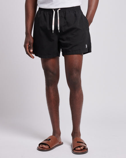 Mens Core Swim Short Black Bright White DHM