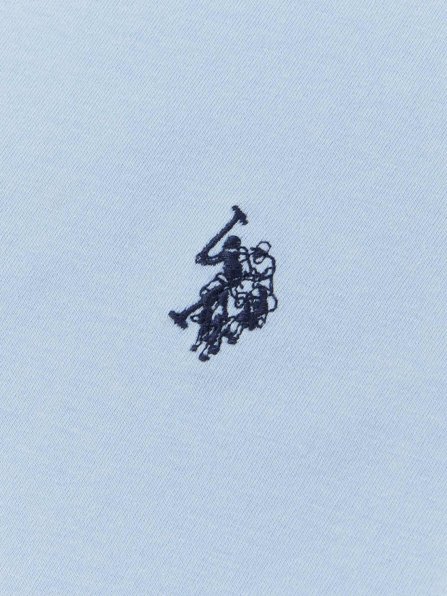 Mens Double Horsemen T-Shirt in Chambray Blue