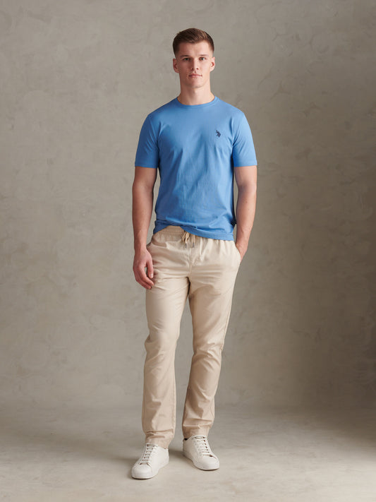 Mens Double Horsemen T-Shirt in Riviera