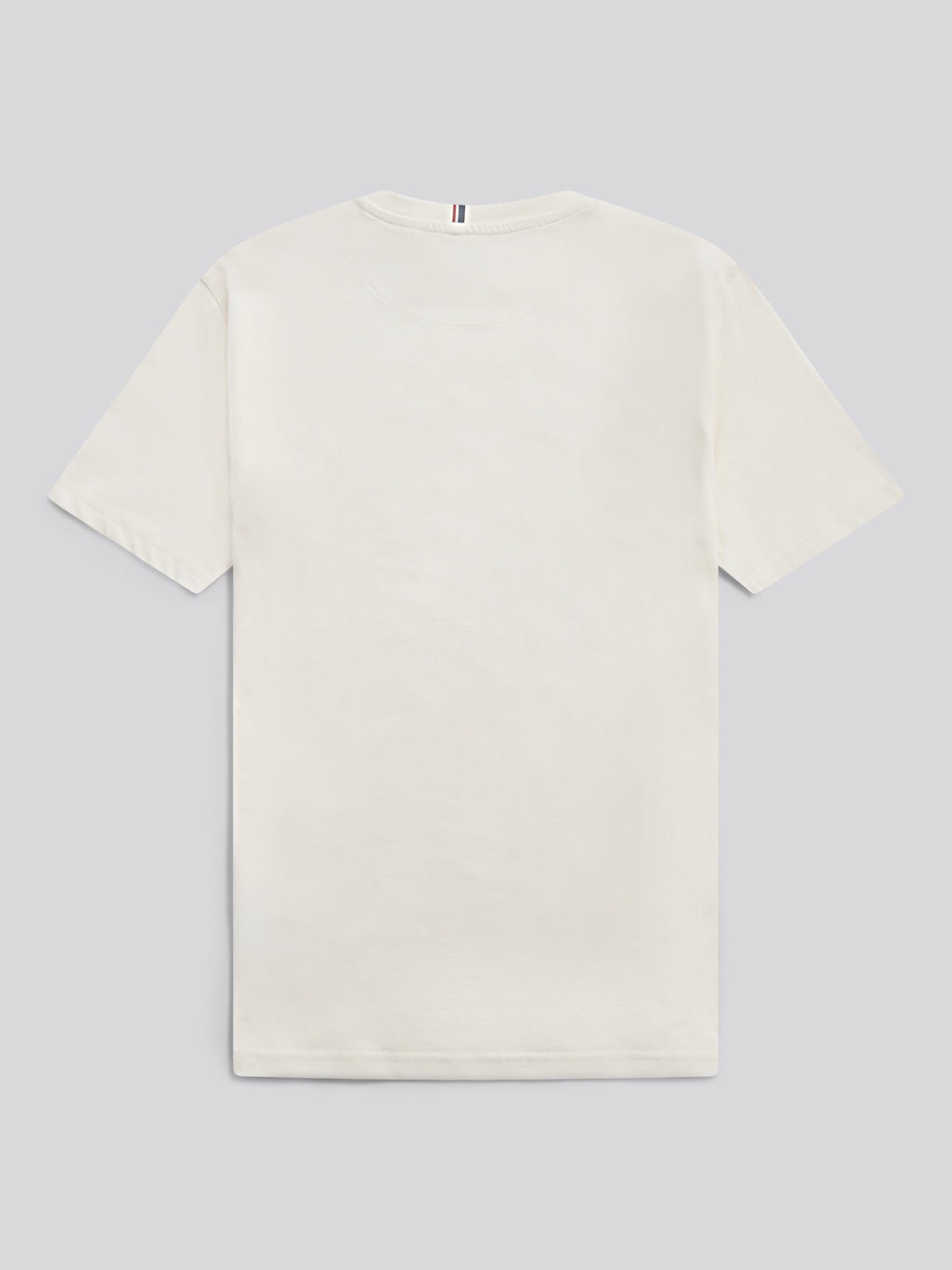 T-shirt podwójnych jeźdźców męskich w szepcie biały