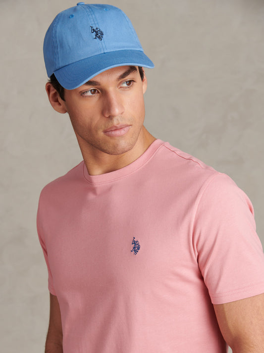 Mens Double Horsemen T-Shirt in Mauveglow