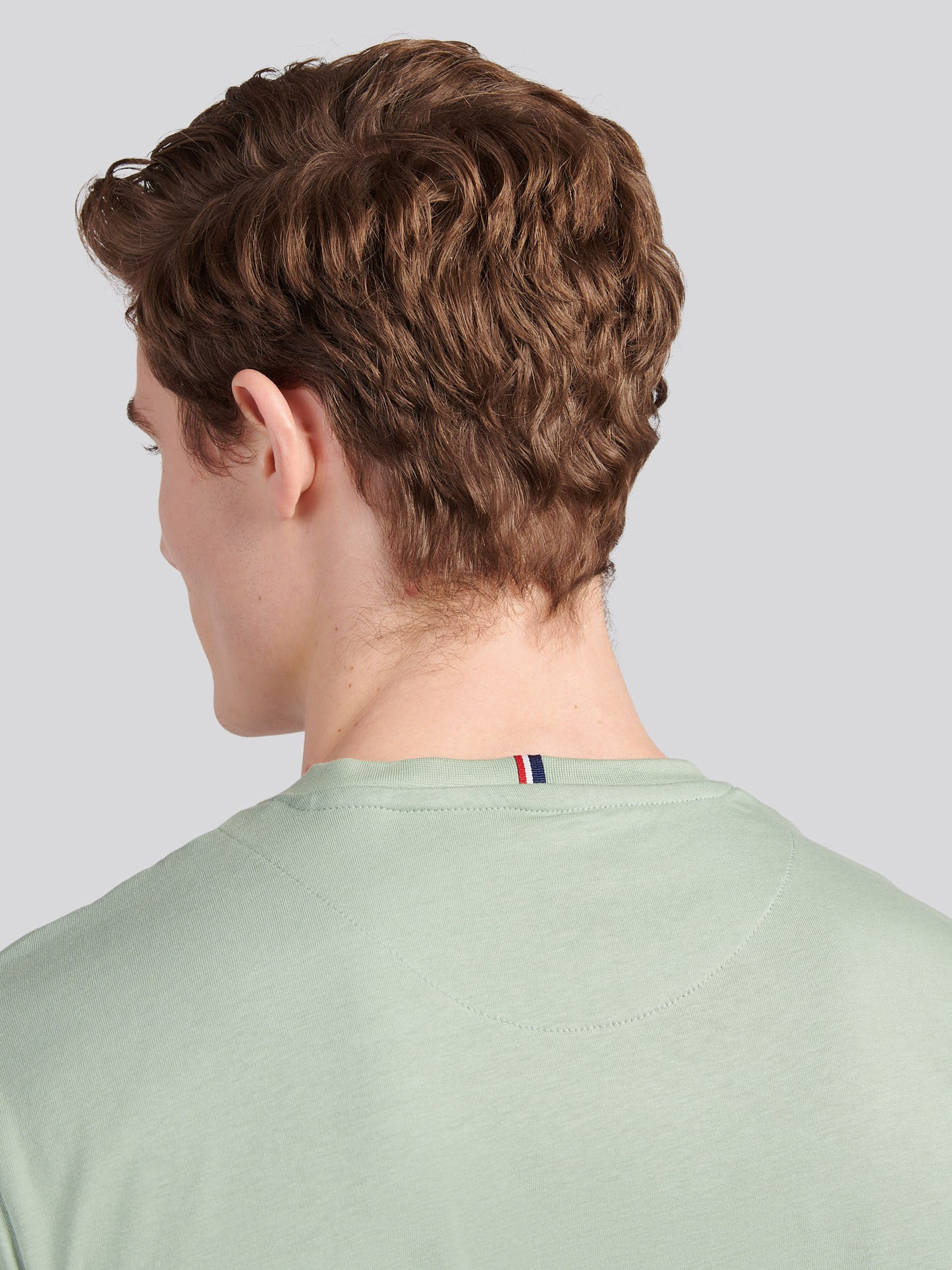 T-shirt męski podwójny jeźdźcy w lodowej zieleni