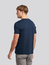 T-shirt podwójnych jeźdźców w ciemnym szafirowym granatowym/haute czerwony DHM
