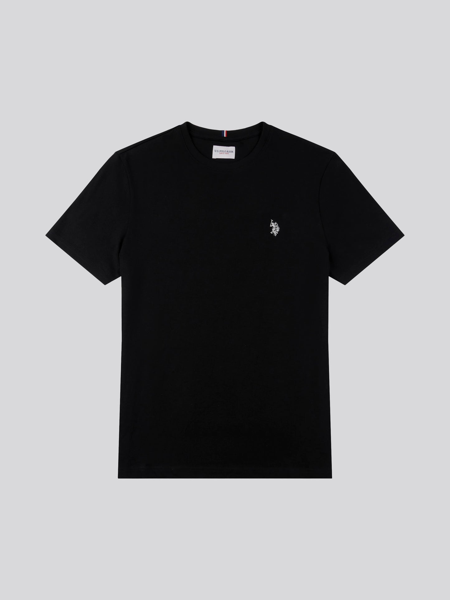 Mens Double Horsemen T-Shirt in Black Bright White DHM