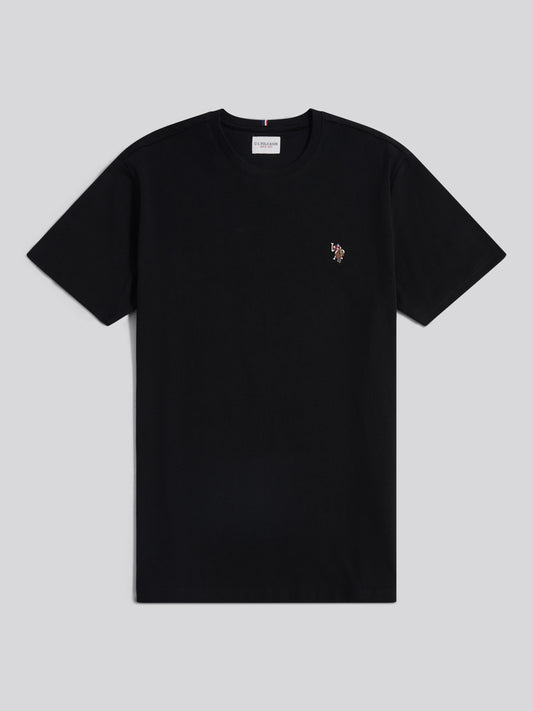 T-shirt podwójnych jeźdźców w czarnym/wielobarwnym DHM