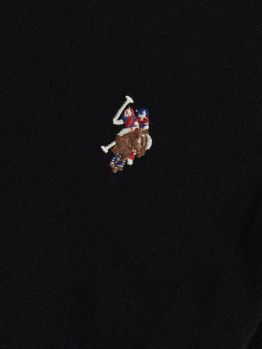 T-shirt podwójnych jeźdźców w czarnym/wielobarwnym DHM