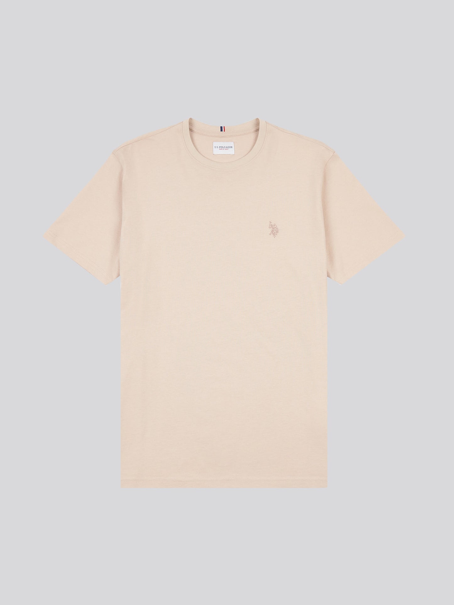 Mens Double Horsemen T-Shirt in Doeskin