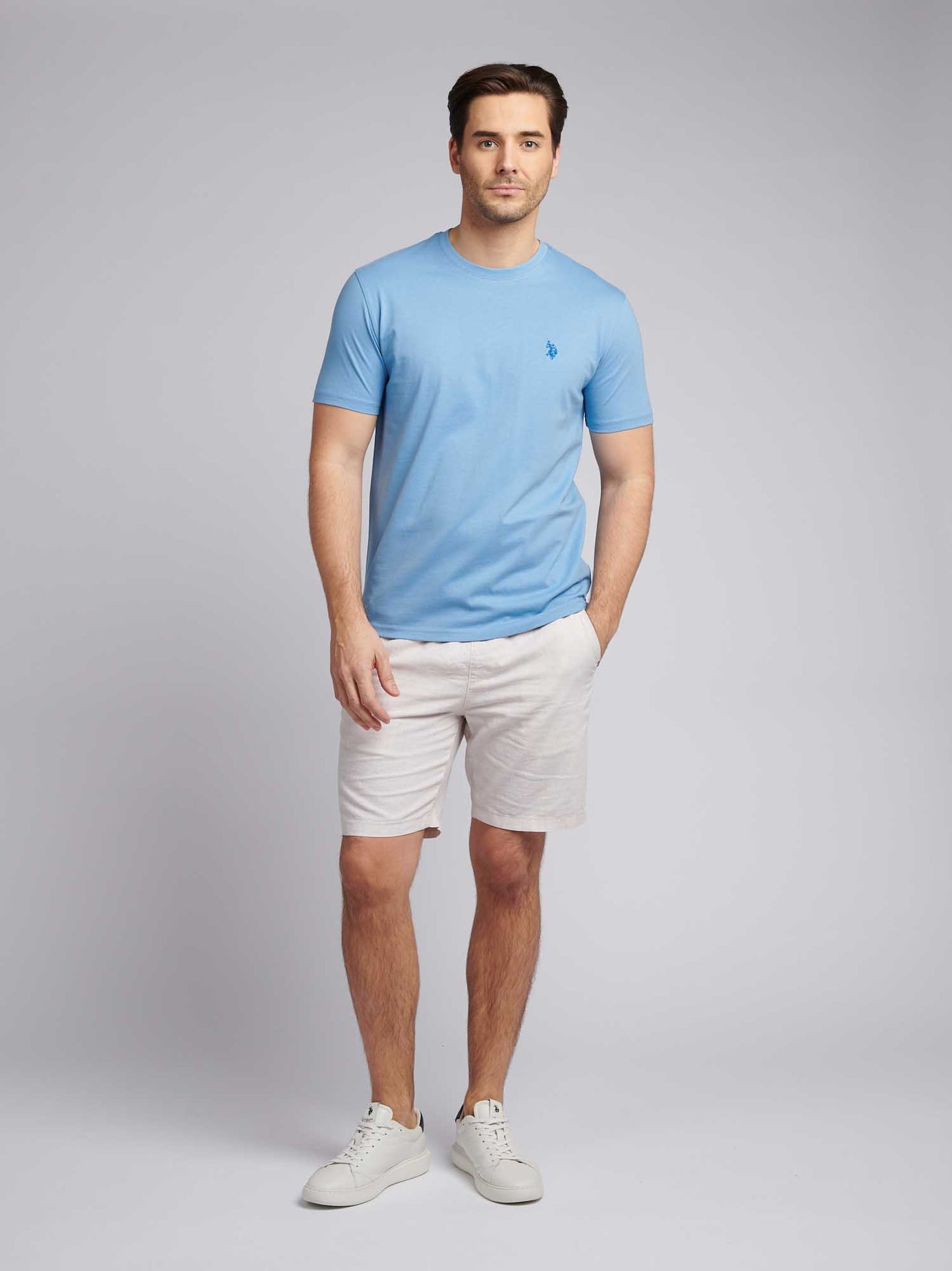 Mens Double Horsemen T-Shirt in Allure