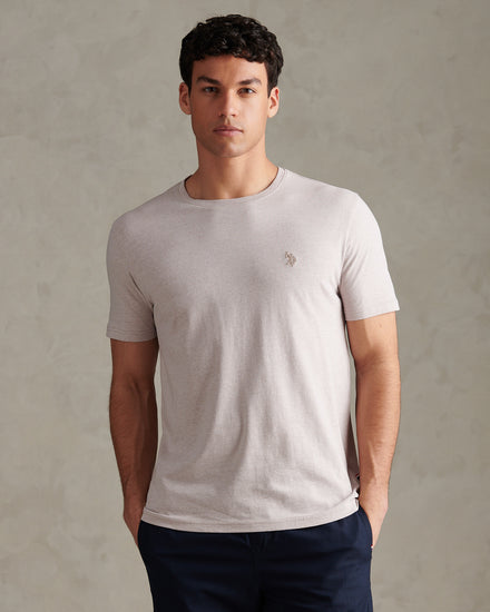 Mens Double Horsemen T-Shirt Atmosphere Marl