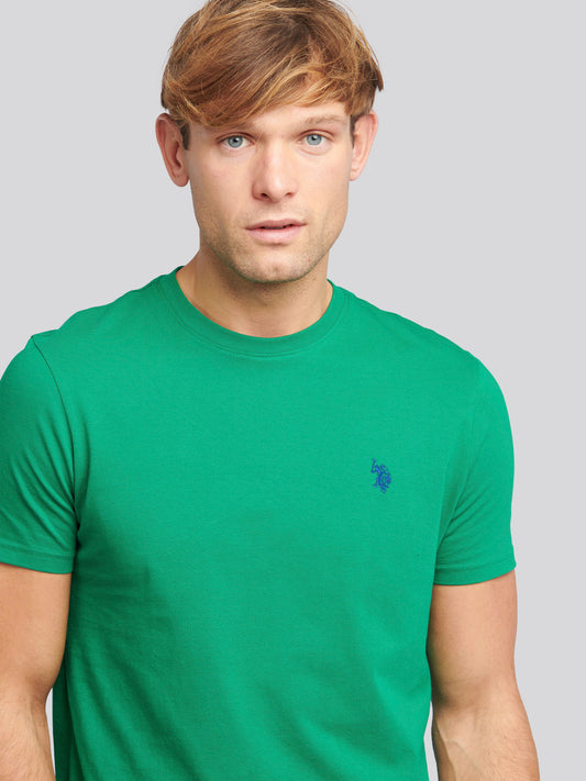 T-shirt męski podwójny jeźdźca na bujnej łące