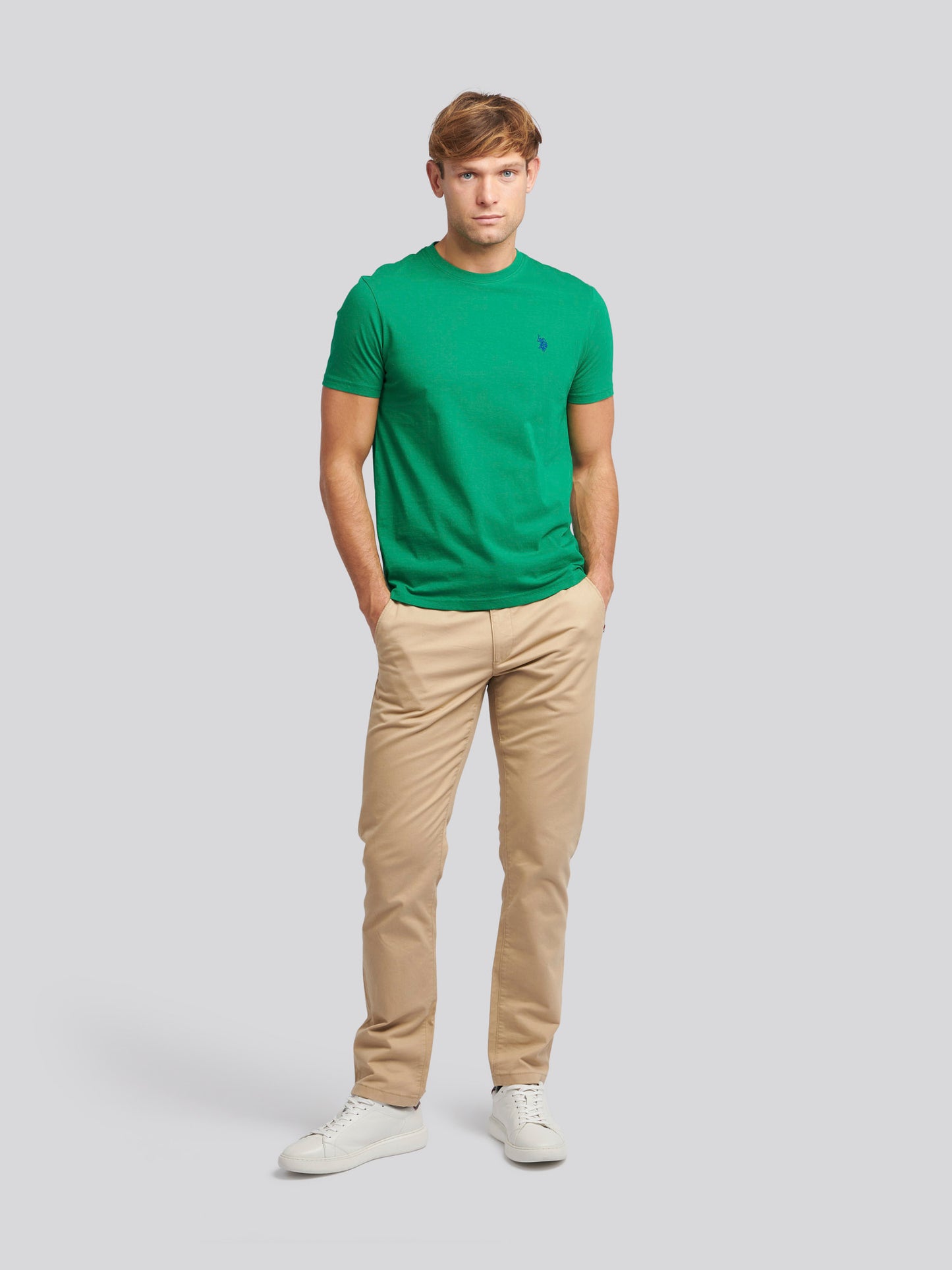 T-shirt męski podwójny jeźdźca na bujnej łące