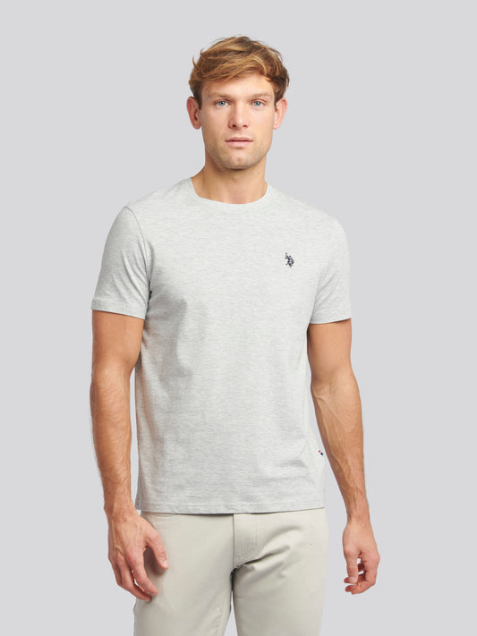 T-shirt podwójnych jeźdźców w średnim szarym margle