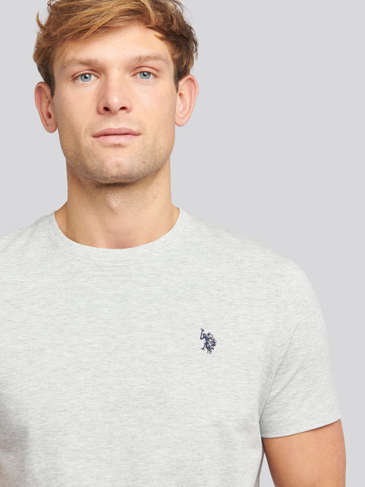 T-shirt podwójnych jeźdźców w średnim szarym margle