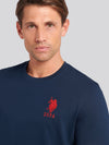 Mens Player 3 T-shirt w ciemnym szafirowym granatowym/haute Red DHM