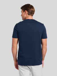 Mens Player 3 T-shirt w ciemnym szafirowym granatowym/haute Red DHM