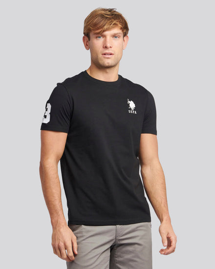 T-shirt Mens Player 3 w czarnym jasnym białym DHM