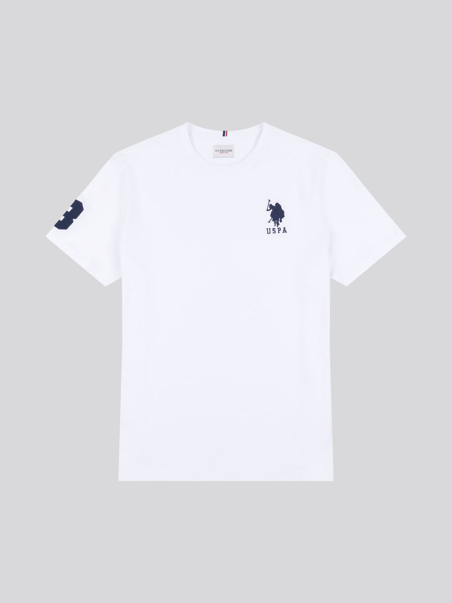 Mens Player 3 T-shirt w białym/ciemnym szafirowym granatowym DHM