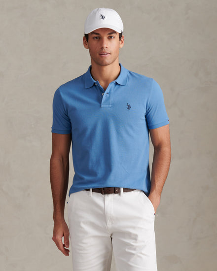 Mens Pique Polo Shirt Riviera