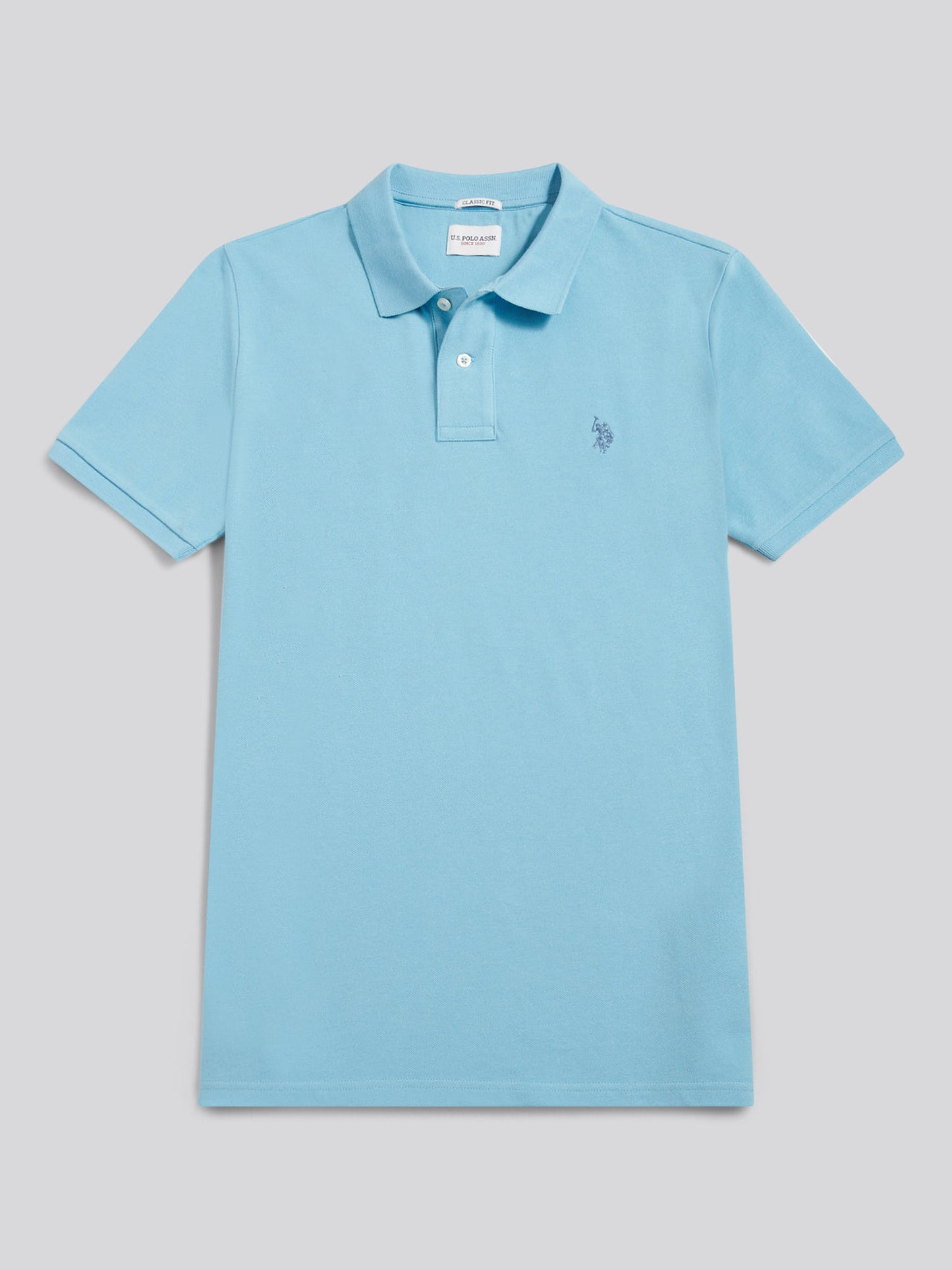Mens Pique Polo Shirt Air Blue