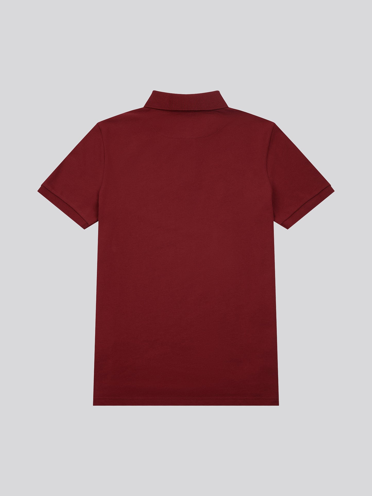 Mens Double Horsemen  Polo Shirt in Tibetan Red