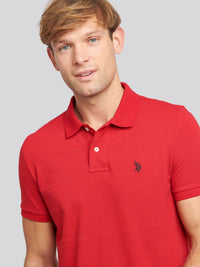 Męska koszula polo w haute czerwona