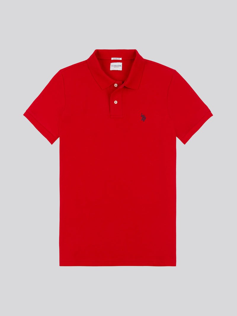 Męska koszula polo w haute czerwona