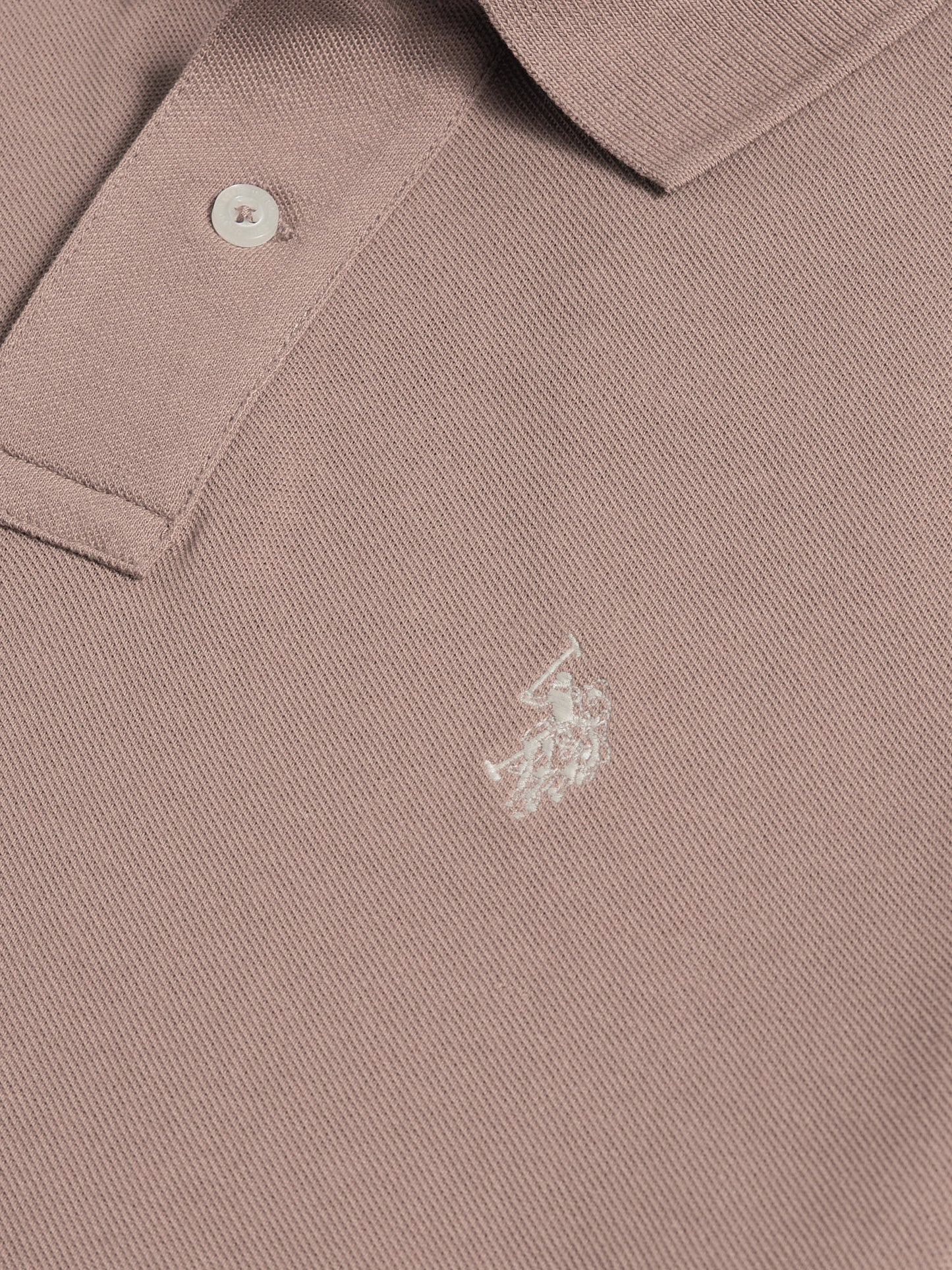 Mens Double Horsemen  Polo Shirt in Atmosphere
