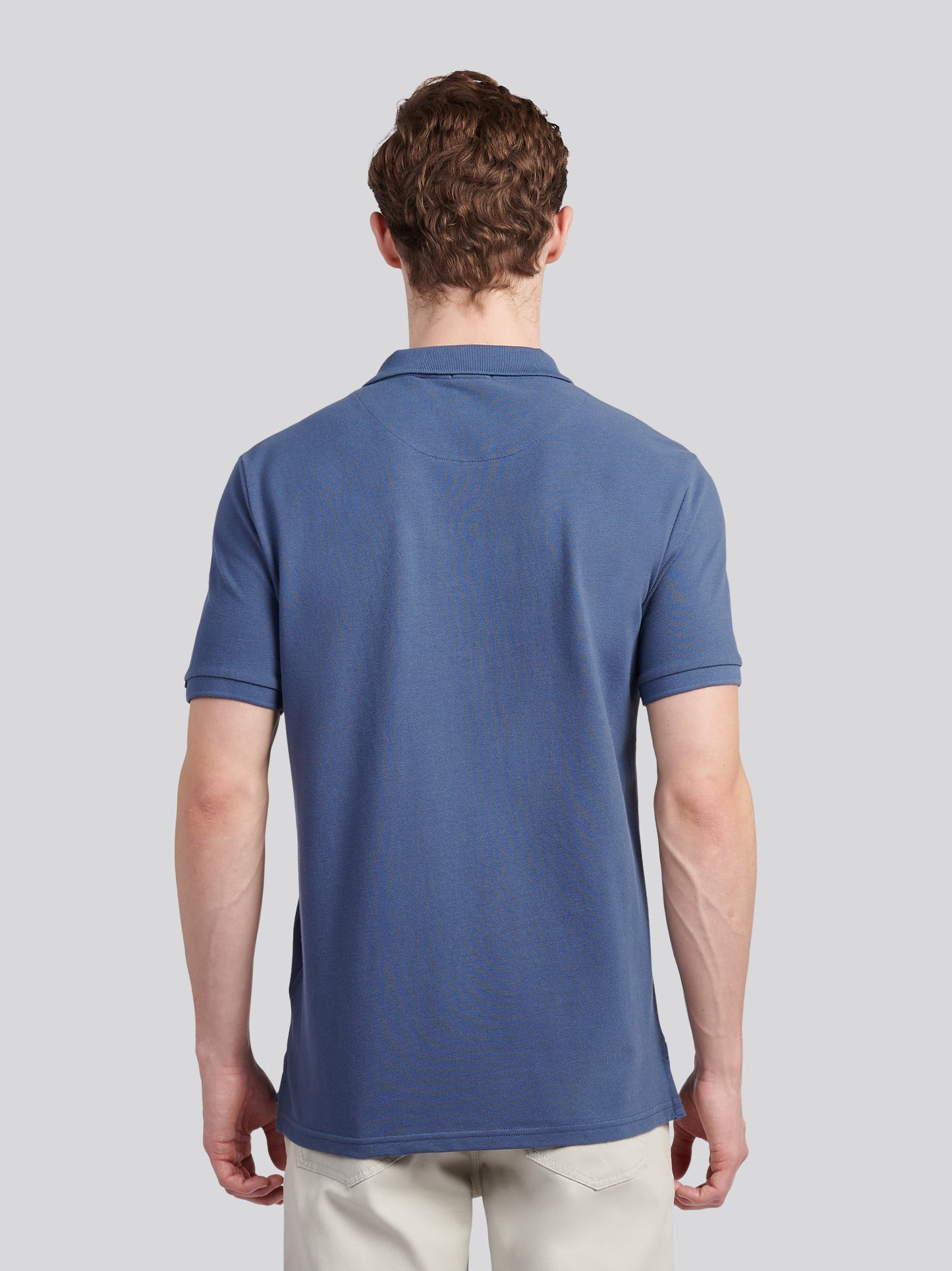 Męska koszula polo w vintage indygo