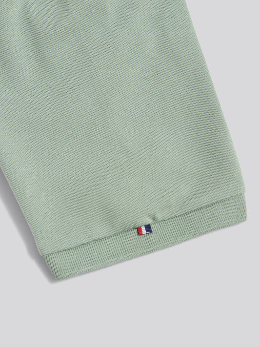 Mens Double Horsemen  Polo Shirt in Iceberg Green