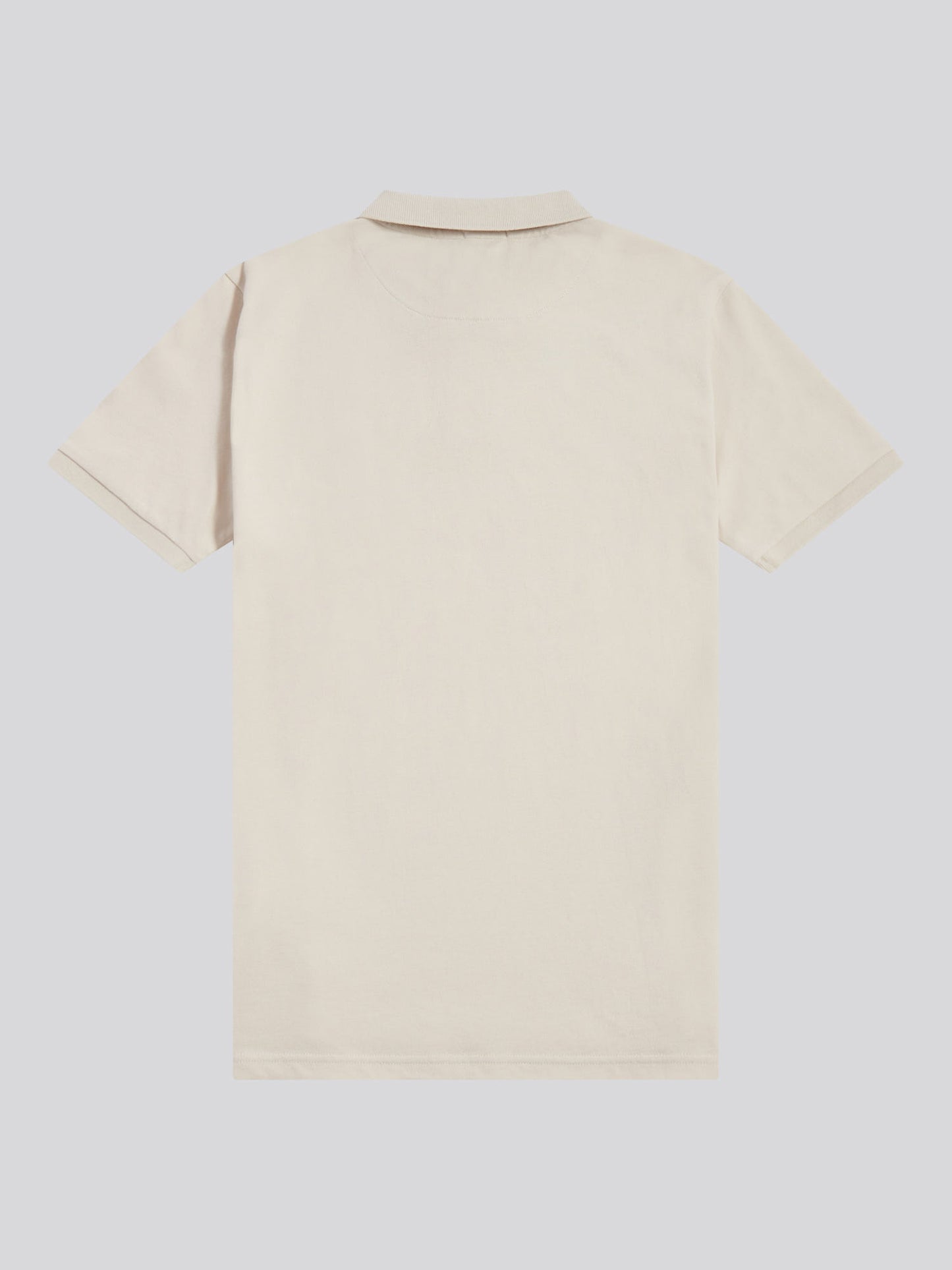 Mens Double Horsemen  Polo Shirt in Beige