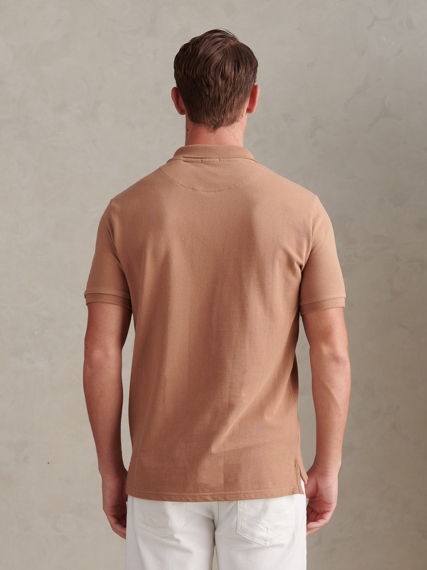 Mens Pique Polo Shirt Burro
