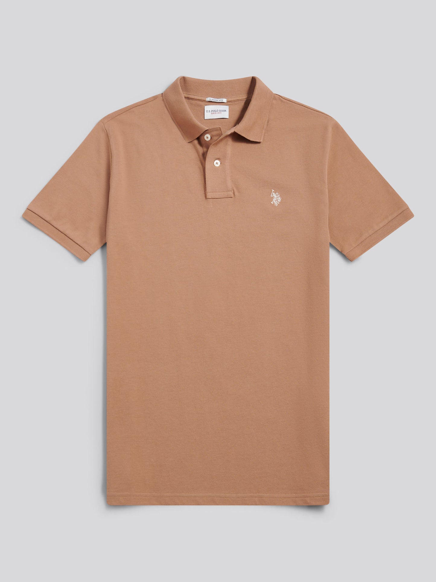 Mens Pique Polo Shirt Burro