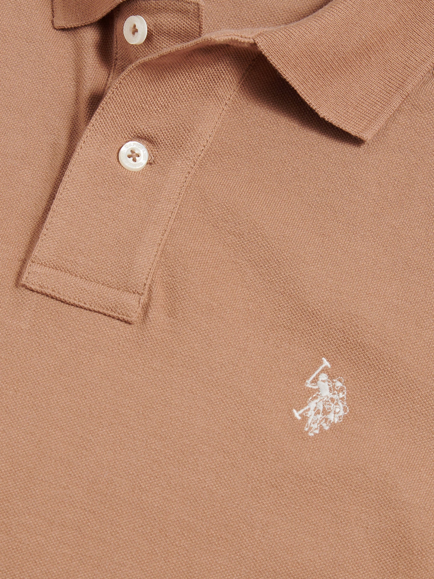 Mens Pique Polo Shirt Burro