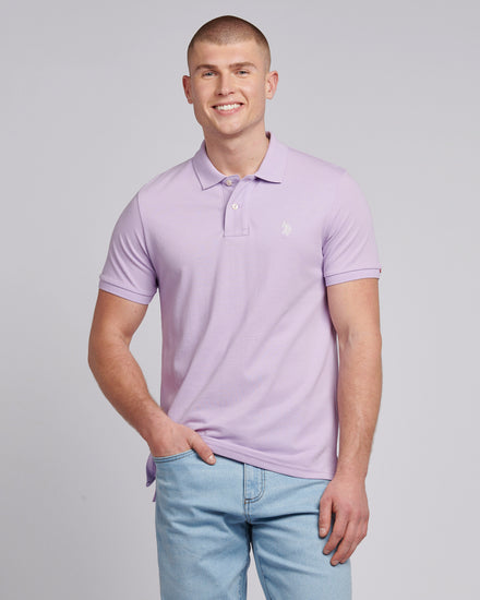 Męska koszula polo w liliowej bryza