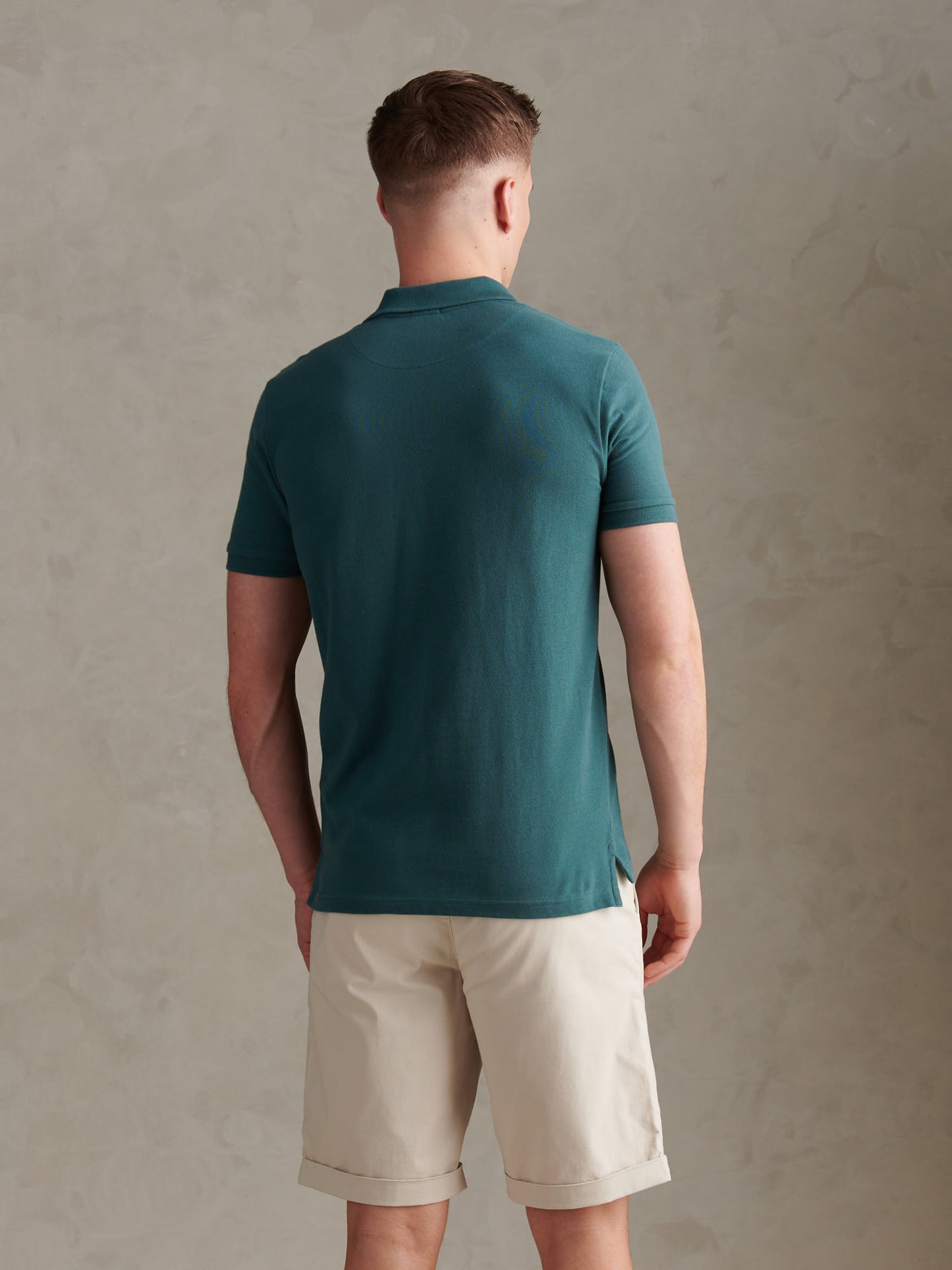 Mens Double Horsemen  Polo Shirt in Mediterranea