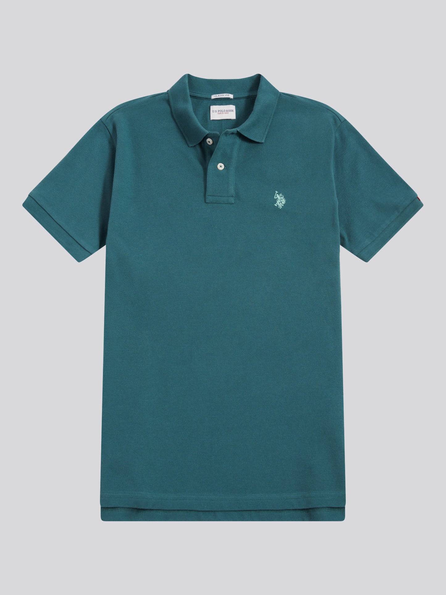 Mens Double Horsemen  Polo Shirt in Mediterranea