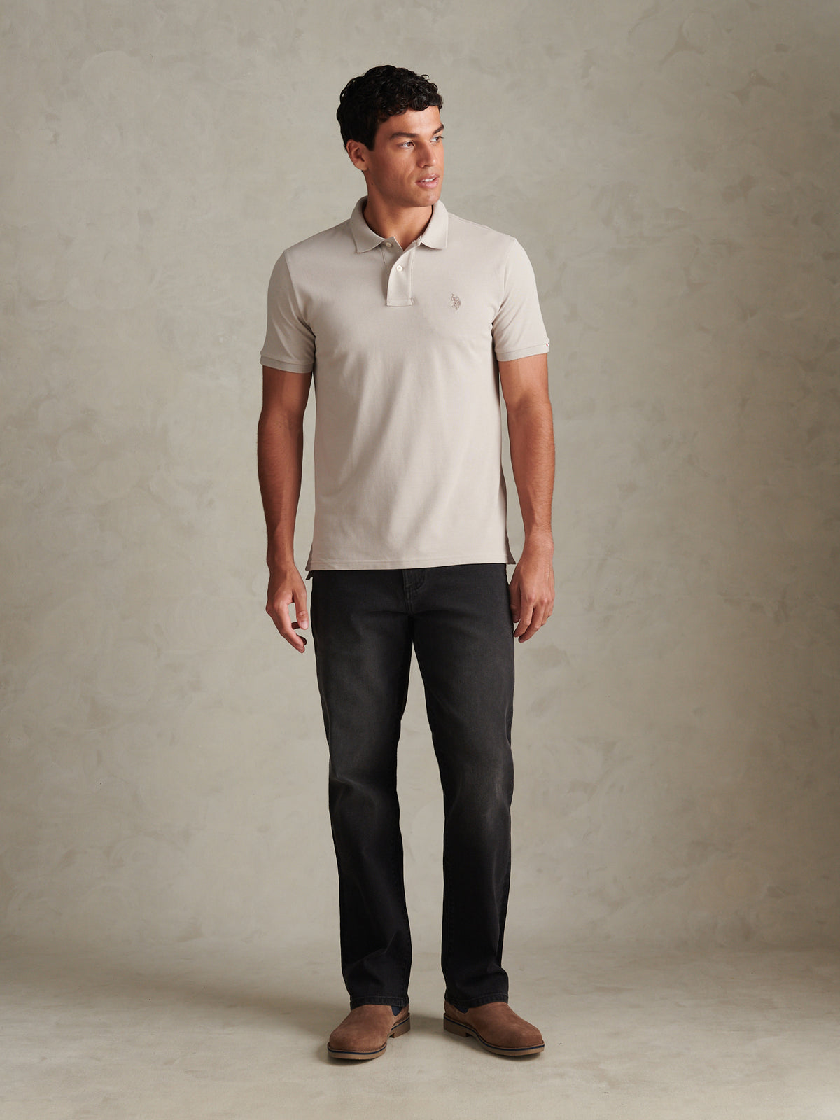 Mens Double Horsemen Polo Shirt Nacreous Clouds