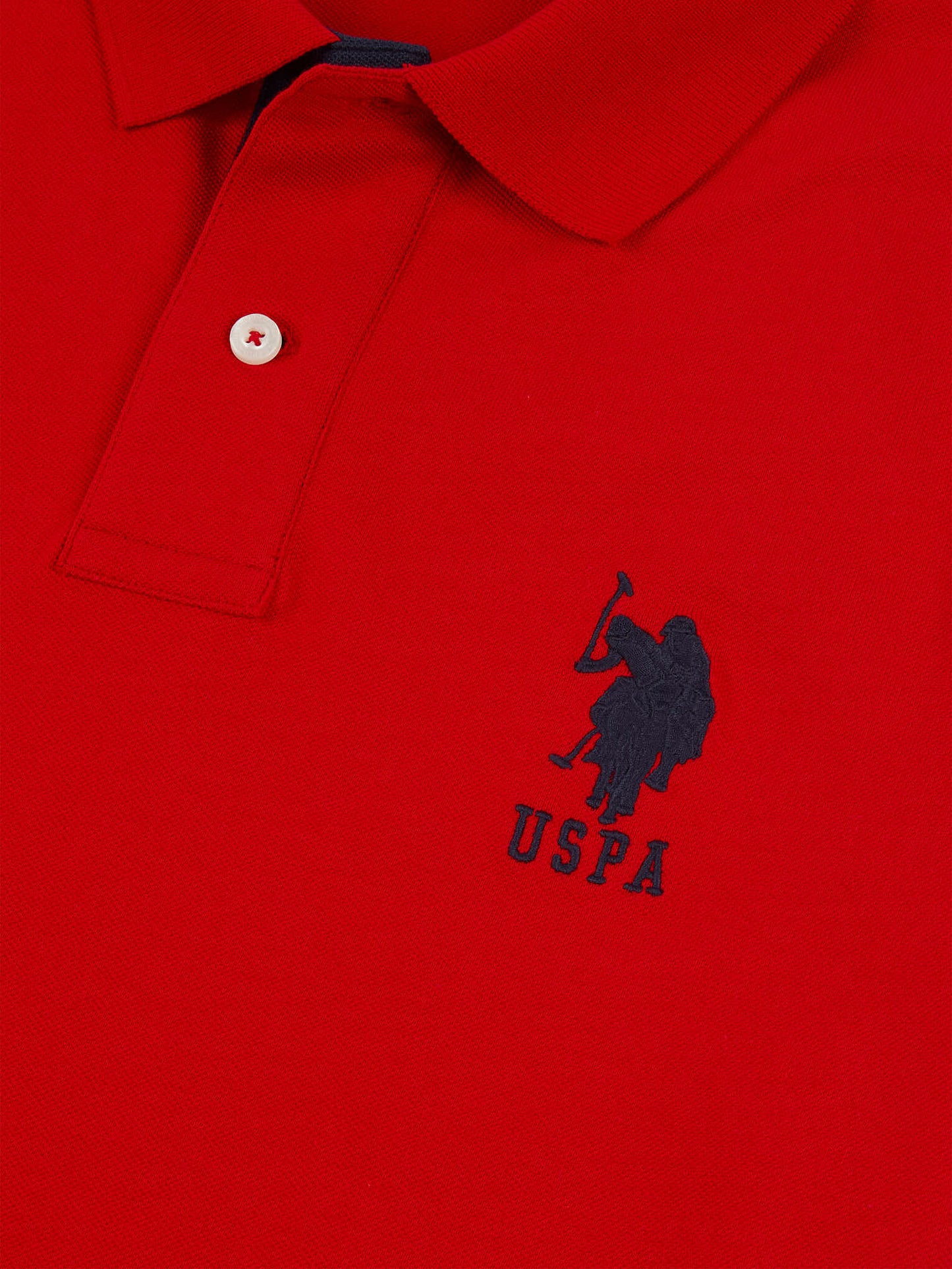 Mens Player 3 Pique Polo Shirt in Haute Red