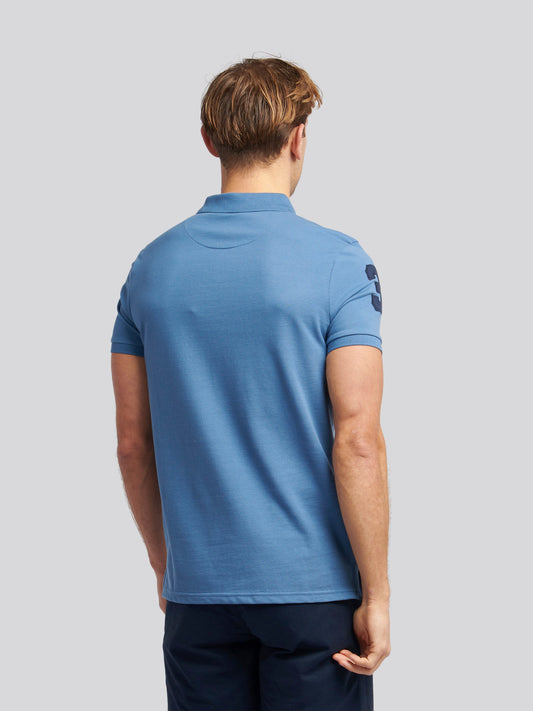 Mens Player 3 Pique Polo Shirt w niebieskim horyzoncie