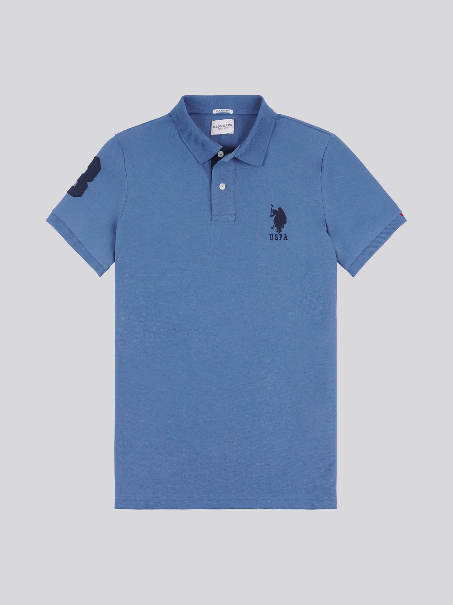 Mens Player 3 Pique Polo Shirt w niebieskim horyzoncie