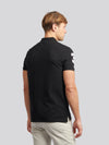 Mens Player 3 Pique Polo Shirt w czarnym jasnym białym DHM