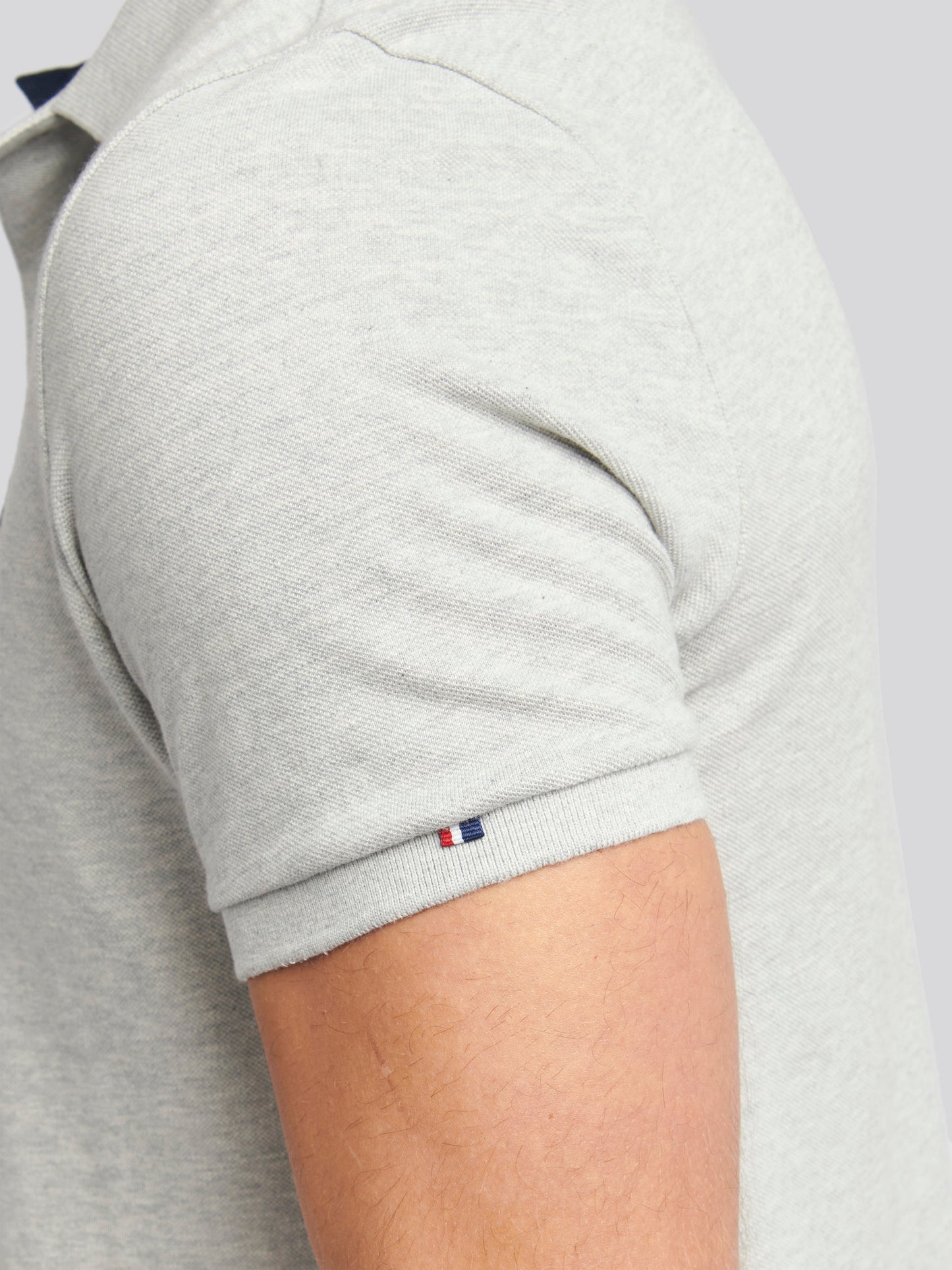 Mens Player 3 Pique Polo Shirt w środkowej szarej margle