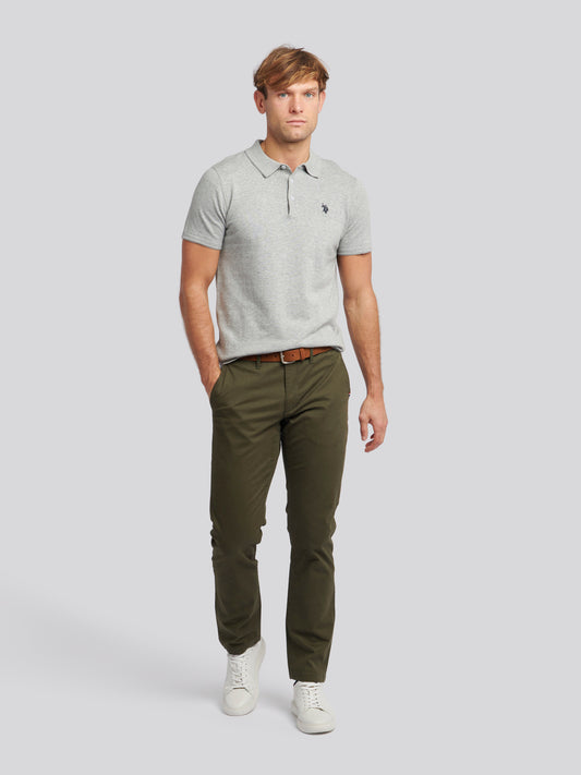 Mens Classic Chinos in Forest Night