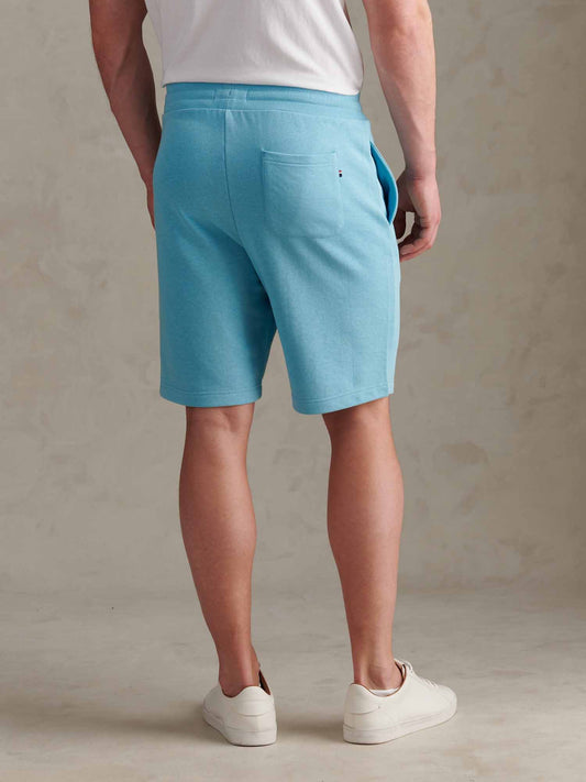 Mens Double Horsemen Sweat Shorts Air Blue