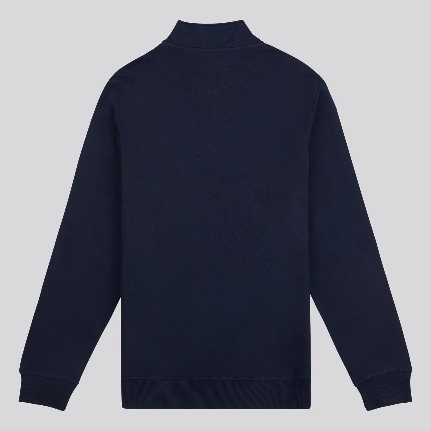 Męskie 1/4 bluza z suwakiem w ciemnym szafirowym granatowym/haute czerwonym DHM
