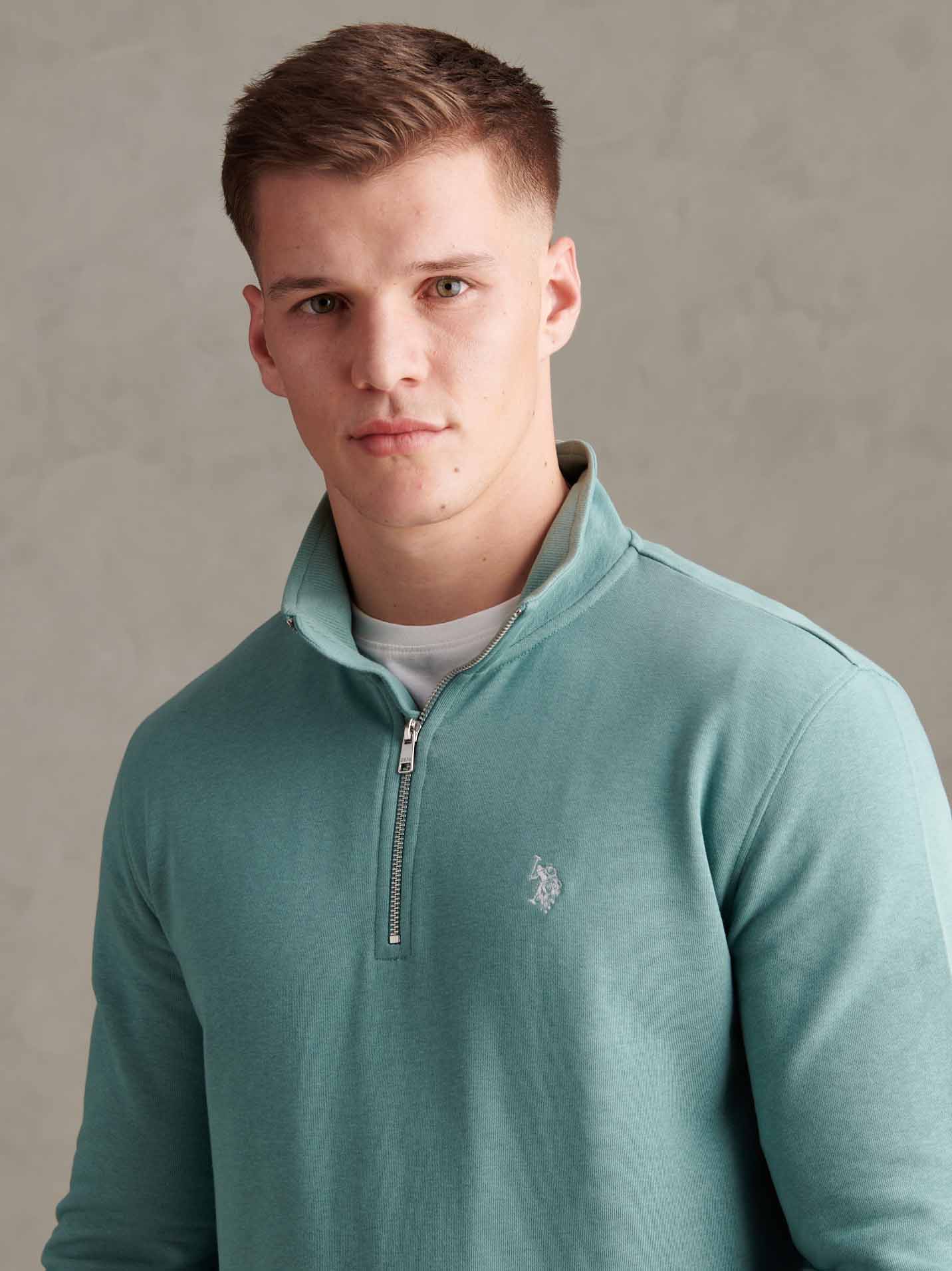 Mens 1/4 Zip Sweatshirt Arctic