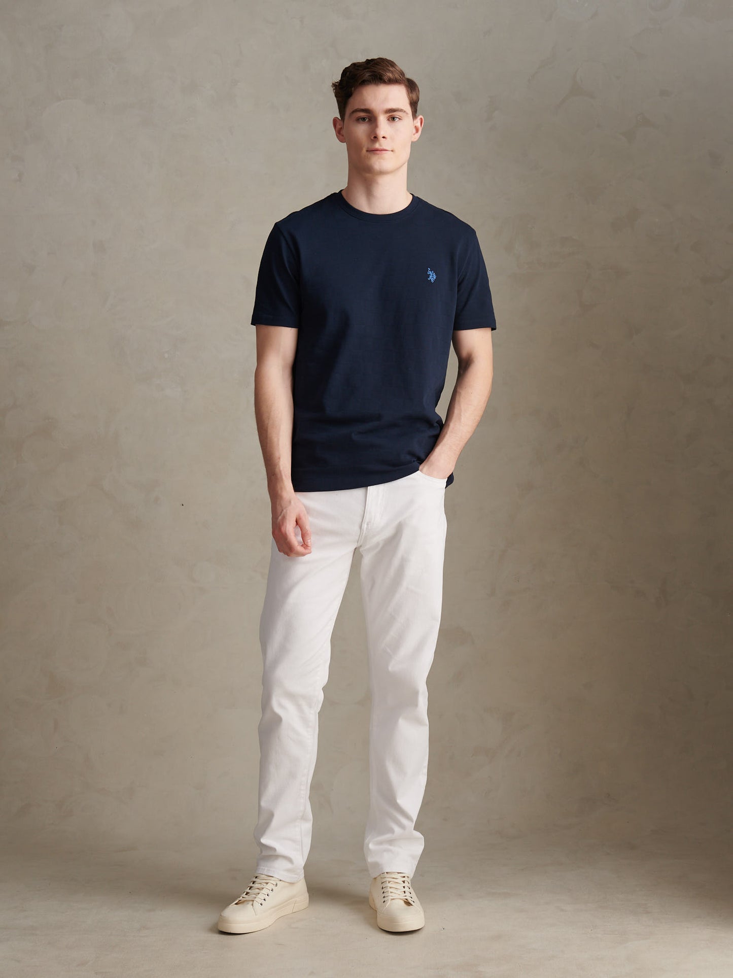 Mens Core 5 Pocket Trousers Bright White