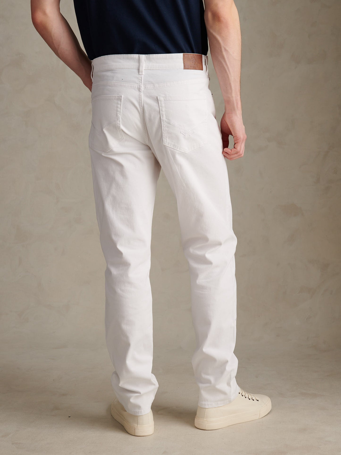 Mens Core 5 Pocket Trousers Bright White