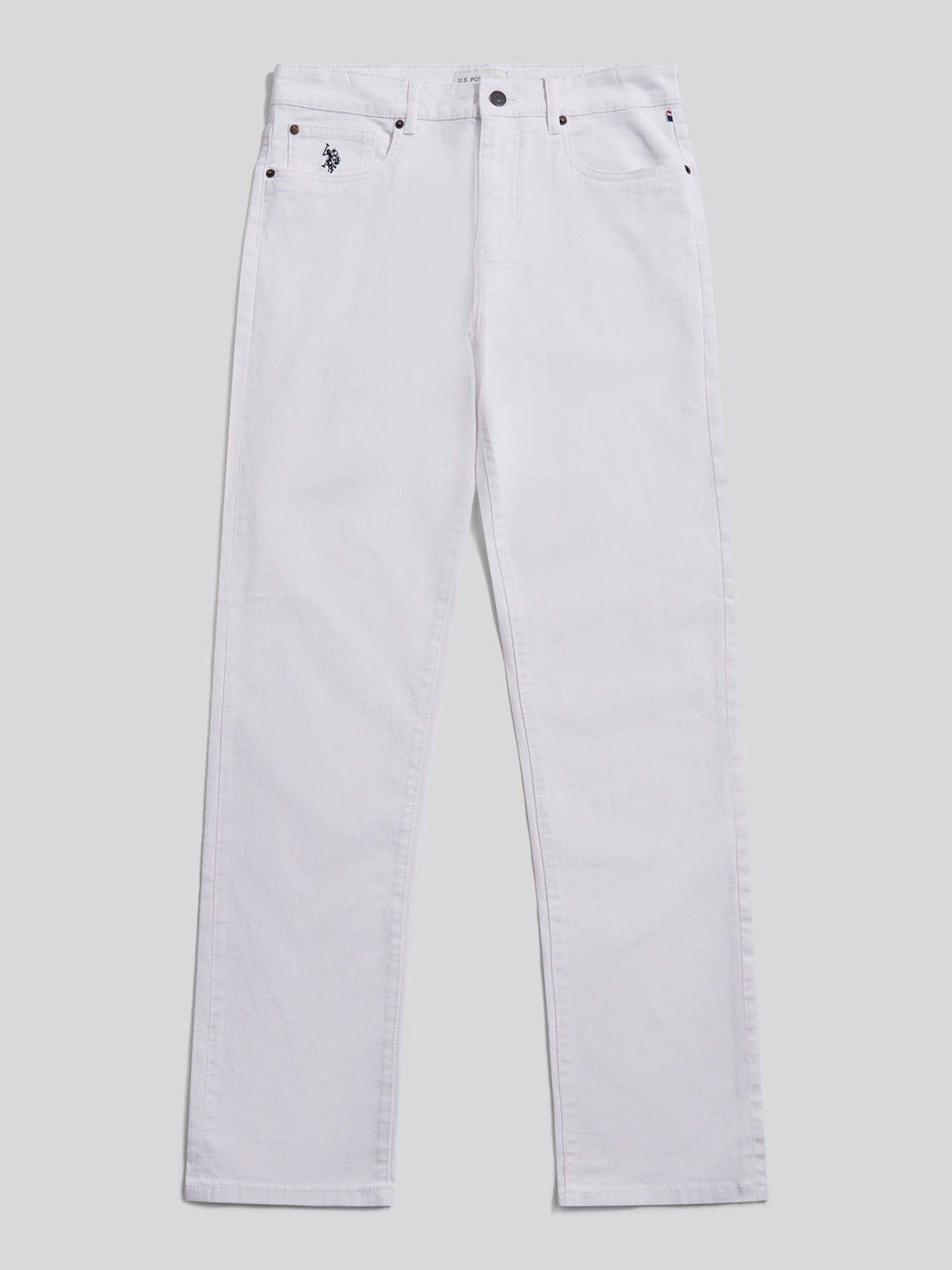 Mens Core 5 Pocket Trousers Bright White