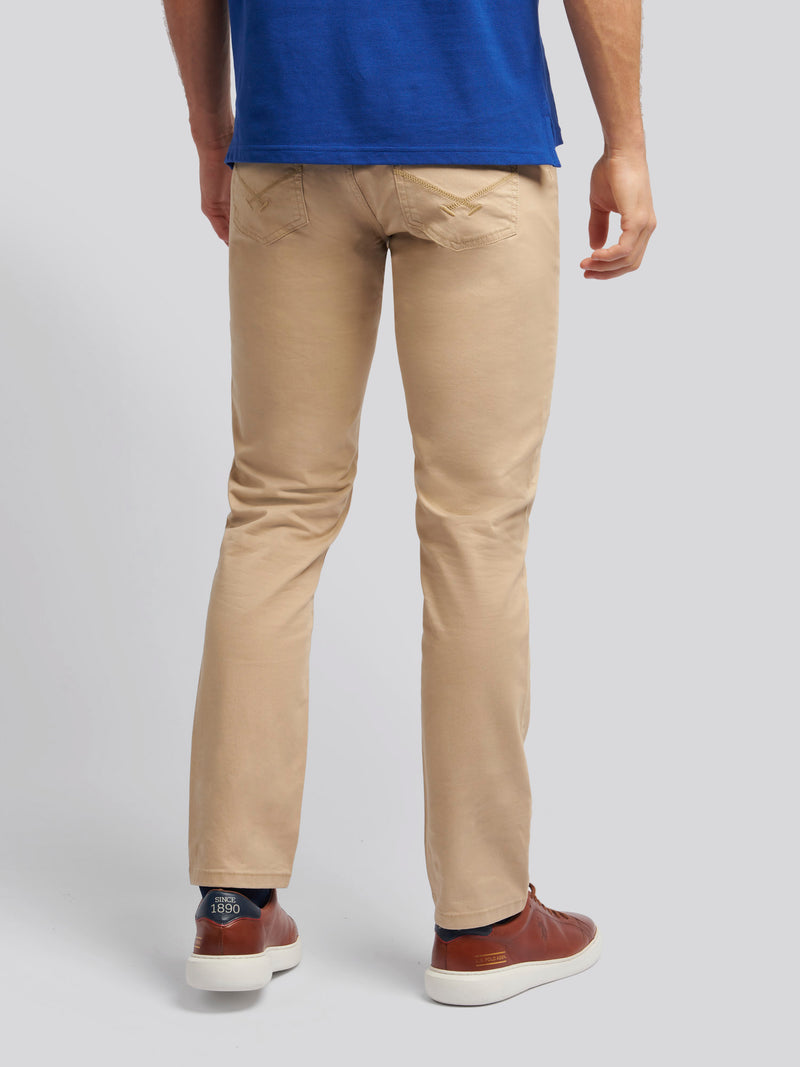 Mens Core 5 Pocket Trousers in Cornstalk